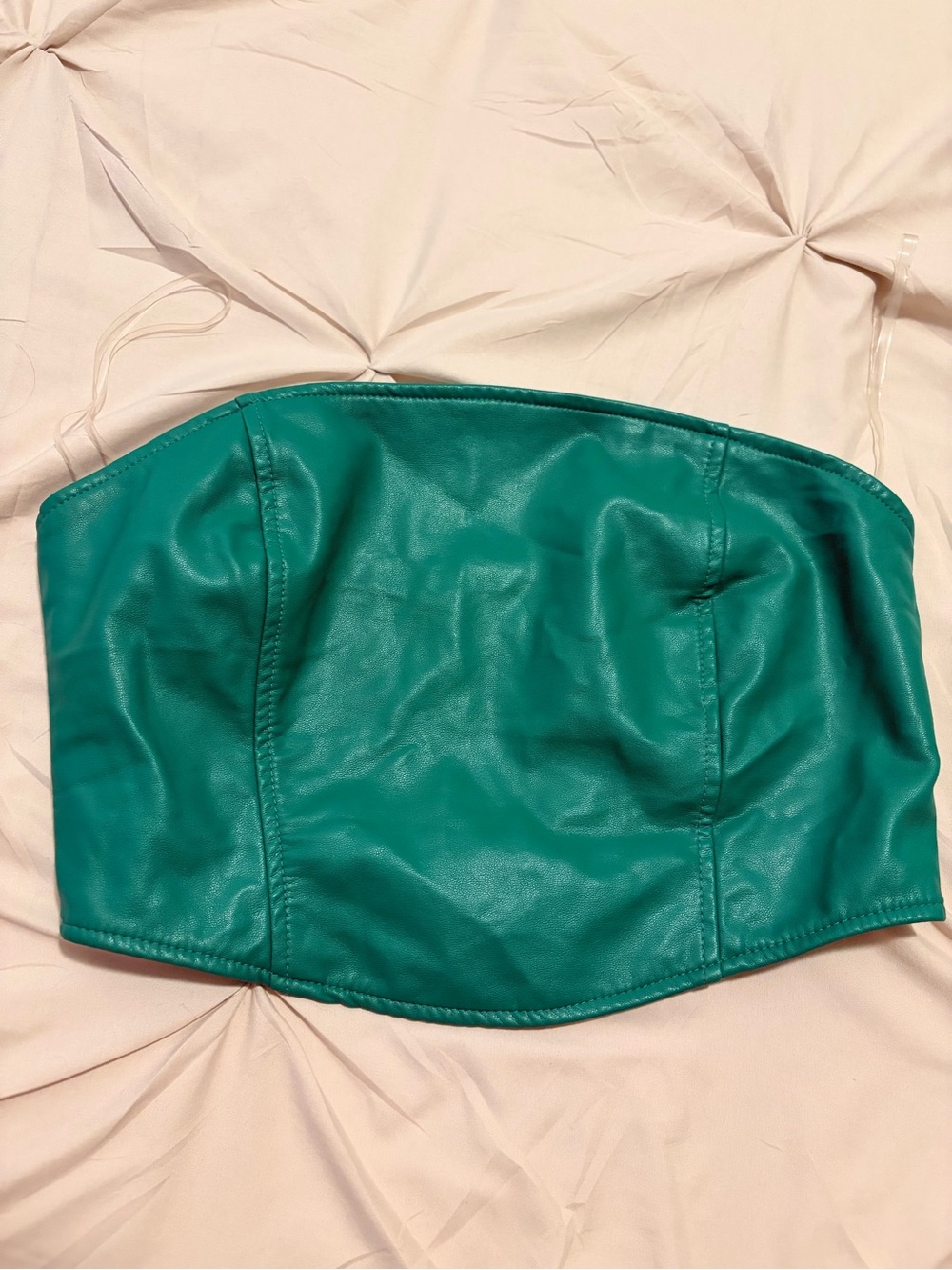 Kendall & Kylie Emerald Strapless Bustier Top